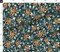 Octopus Blue Orange Sea Ocean Octopus Midnight Jellyfish Life Weed Tropical Custom Printed Fabric by Spoonflower Various Fabrics by the Yard or Fat Quarter